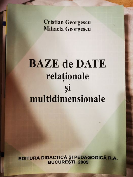 Manual Baze de date relaționale și multidimensionale