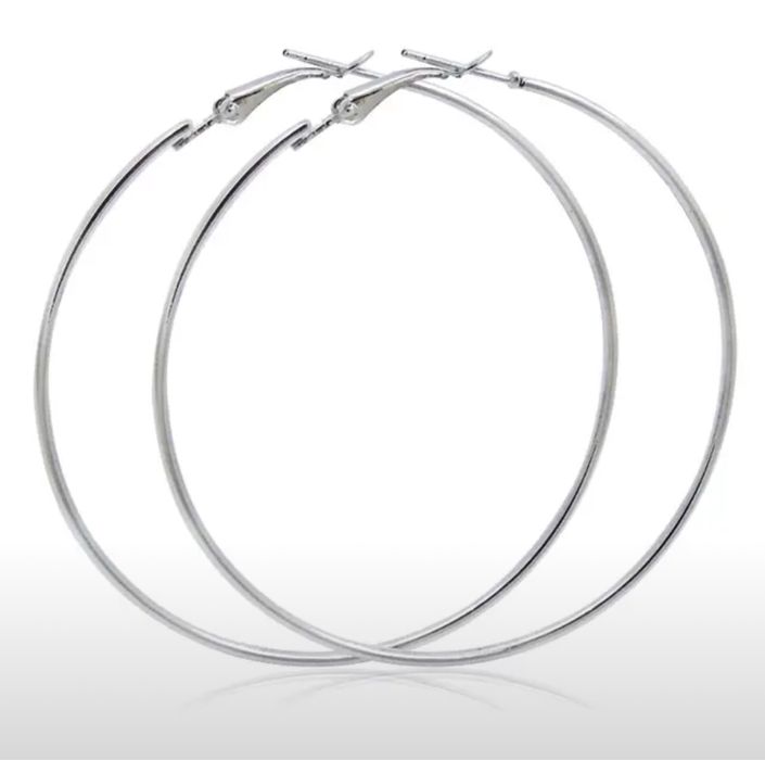 Серьги-кольца. Круглые.