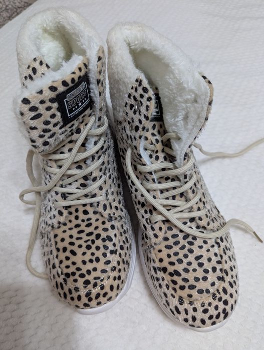 Осенние женские сапоги, леопард