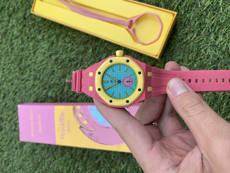 Audemars piguet x swatch Otg Roz ~ Full Box ~ Livrare cu verificare ~ Brǎțarǎ cadou
