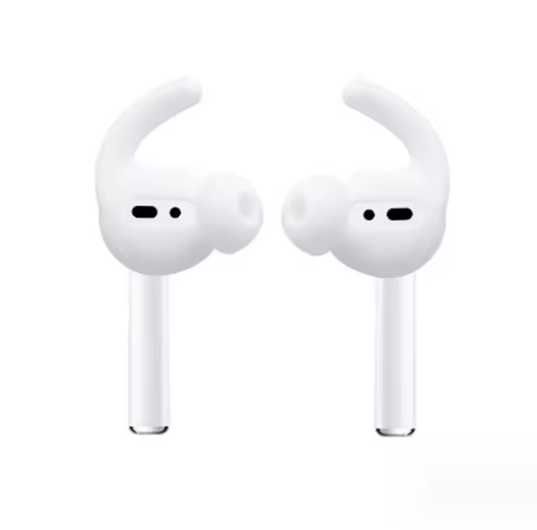 AirPods 1/2 силиконови уплътнители / тънки предпазват от изпадане бели
