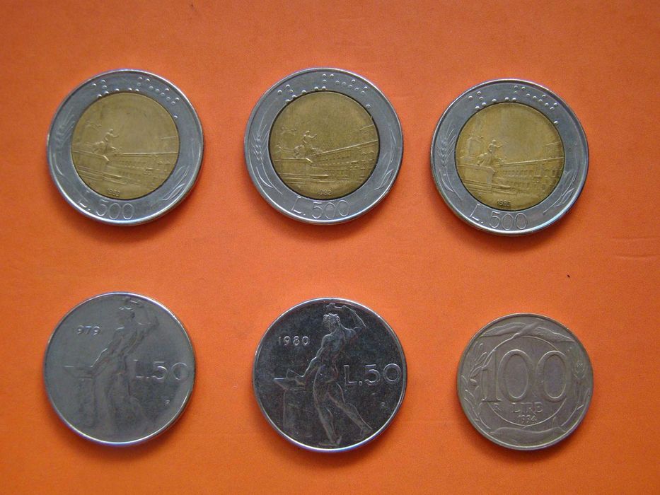 Монети - Италия и Франция