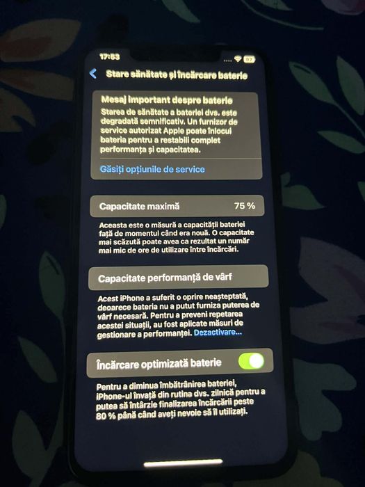 Iphone XS MAX 64GB impecabil Negru