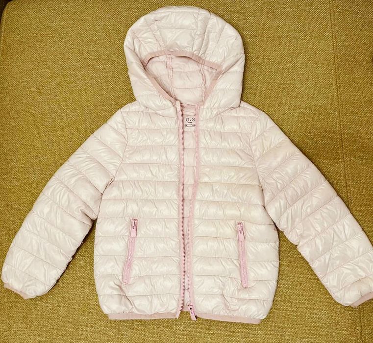 OVS Преходно, Капитонирано детско яке Розово / Червено, размер 104