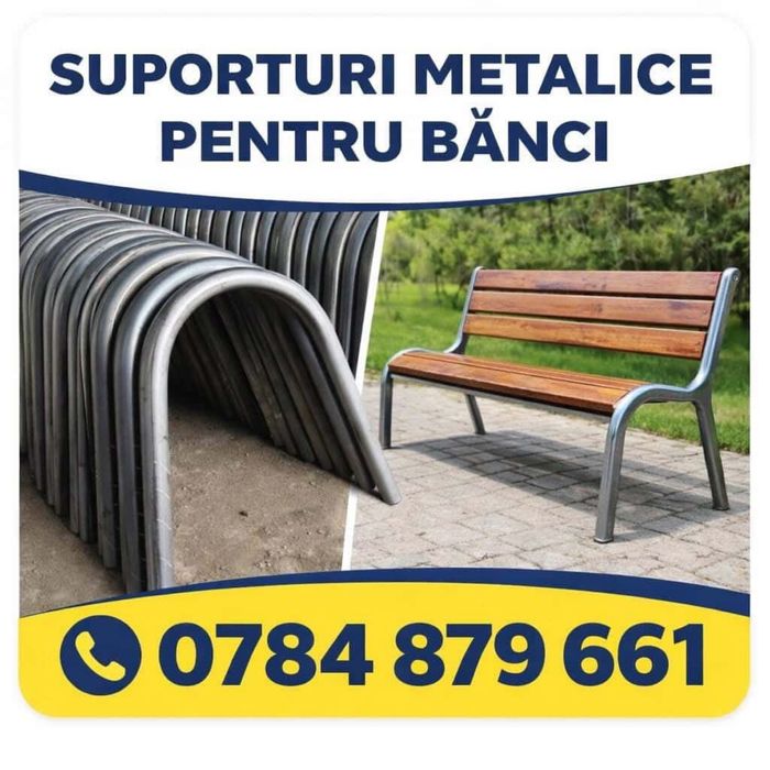 Suporturi metalice pentru banci din teava fi48