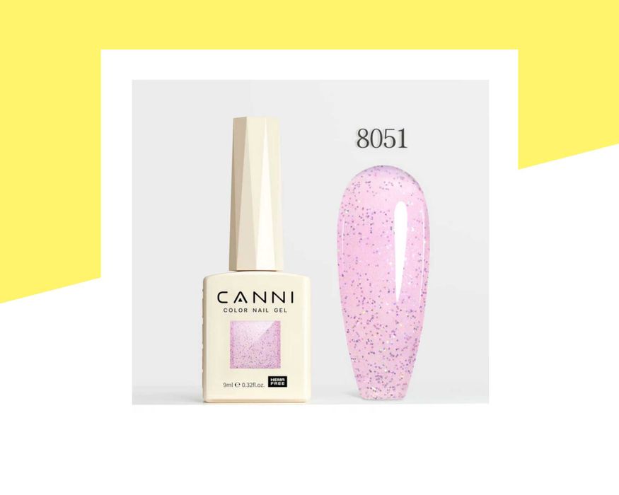 Професионален хипоалергенен гел лак серия „Fairy Glitter“ CANNI – 9 мл
