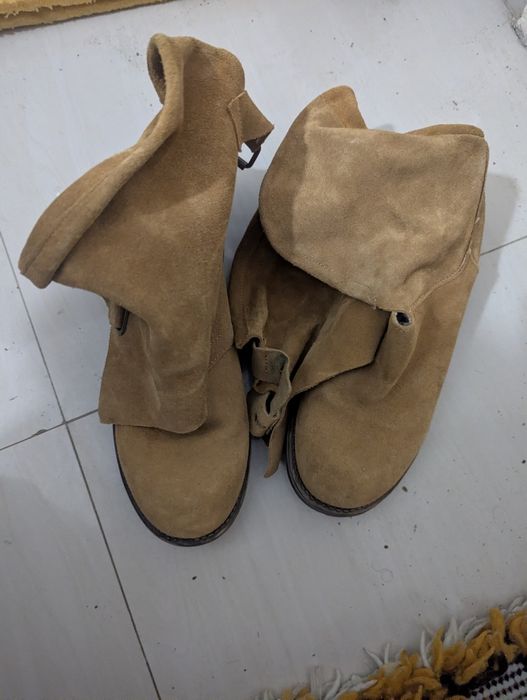 Botine  dama fine ușoare piele întoarsă nepurtate 37