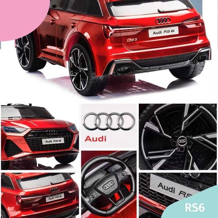Акумулаторен джип AUDI RS 6 4X4 Licensed 12V батерия,MP3