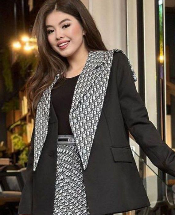 Двойка черный с юбкой