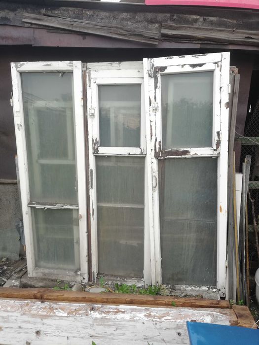 Продам бу оконные рамы 55 шт