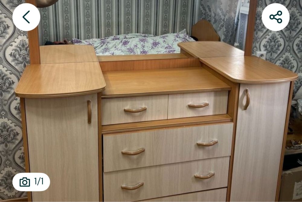 Срочно продам мебель для спальни