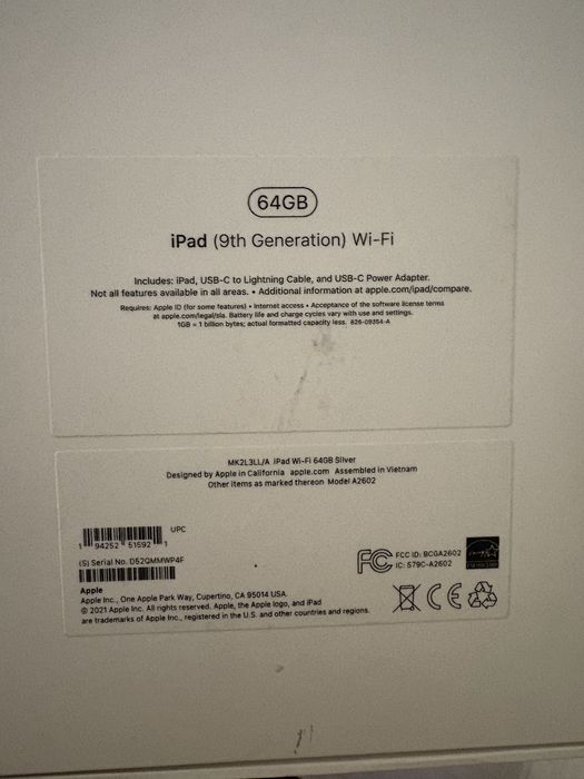 Продам Ipad 9 64gb