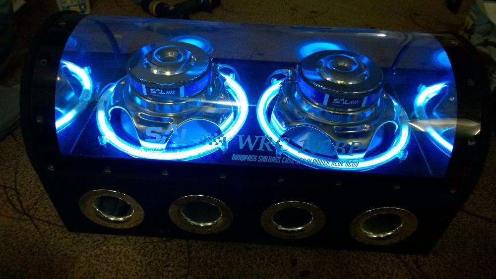 subwofer auto deosebit 400w cu neoane si amplificator