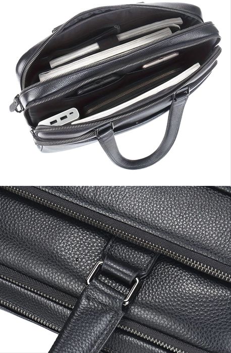 Мъжка луксозна бизнес чанта /Офис куфарче за пътуване от естест. кожа!