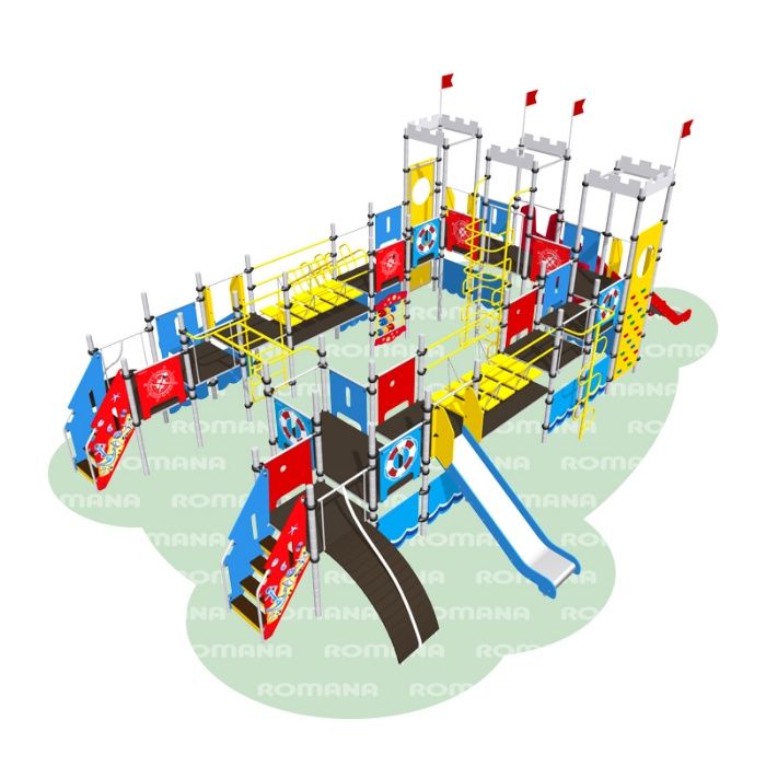 Болалар майдончаси ROMANA Горки Качели Карусели Детские площадки