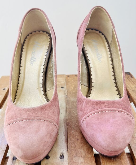 Pantofi piele, noi, cu toc, nr 37, Marelbo