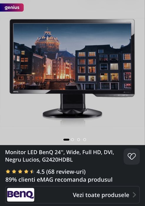 Monitor FullHD 24” BENQ