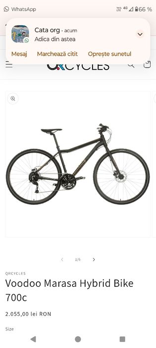 Bicicleta 28' Marasa Voodoo foarte usoara 12,8kg