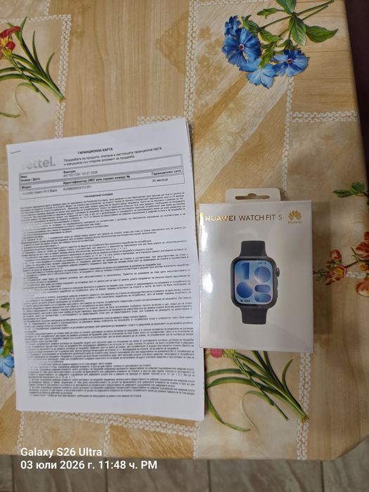 HUAWEI watch FIT 5 + Гаранция