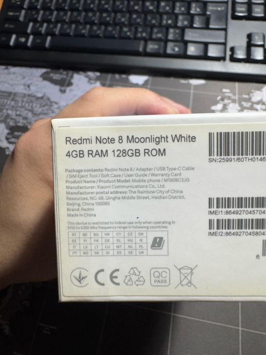 Redmi Note 8 Moonlight White 4/128