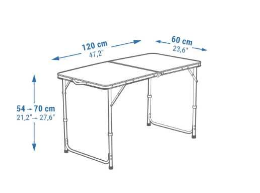 Сгъваема маса за 6-ма (налична м коралов цвят)