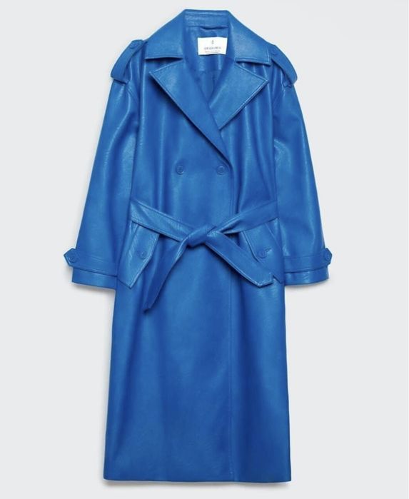 Trench piele Stradivarius