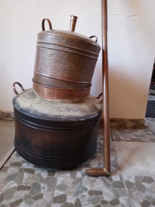 Cazan pentru țuică din cupru