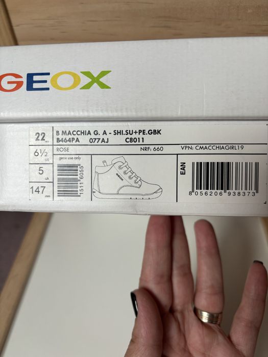 Ghete roz Geox marimea 22