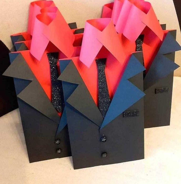 Луксозни покани тип сако с 2копченца за абитуриентски бал за момче