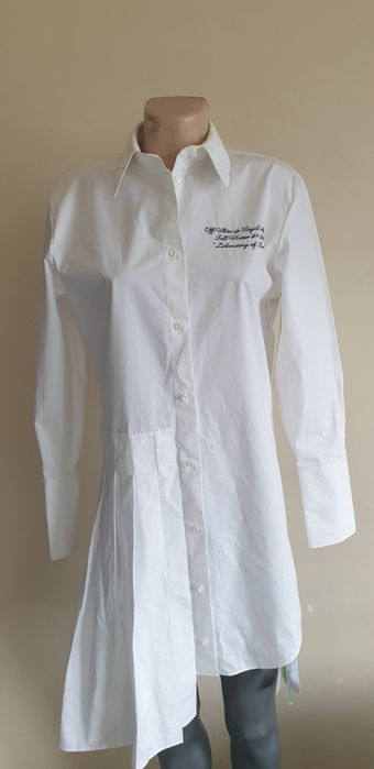 Off White Cotton Dress Italy  40 / М НОВО! ОРИГИНАЛ! Дамска Рокля!