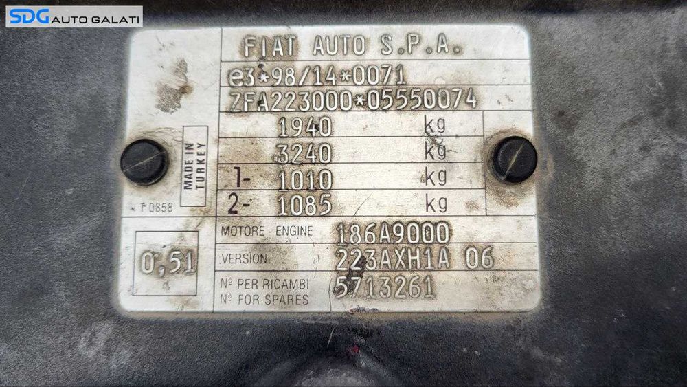 Trager Calandru Panou Frontal Fiat Doblo 1.9 JTD 2000 - 2010 [LC3789]