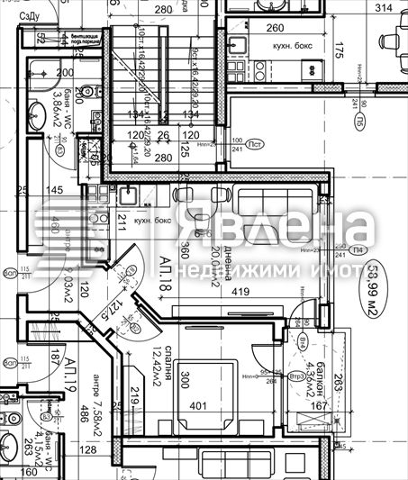 Продава се Двустаен апартамент в София, Карпузица - 67 кв.м за 1753 €/кв.м - Снимка #1