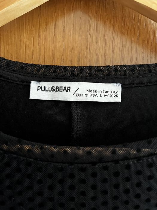 Къса черна рокля на точки, Размер 34-36