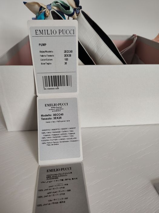 Pantofi pumps Emilio Pucci piele naturala