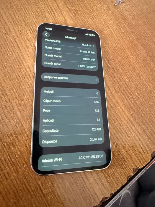 iPhone 12 Pro 128 GB 93% baterie