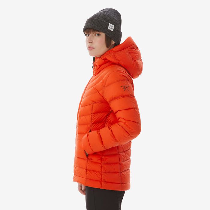 Geacă din puf Trekking Mt500 -10°c Roșu - produs resigilat Decathlon
