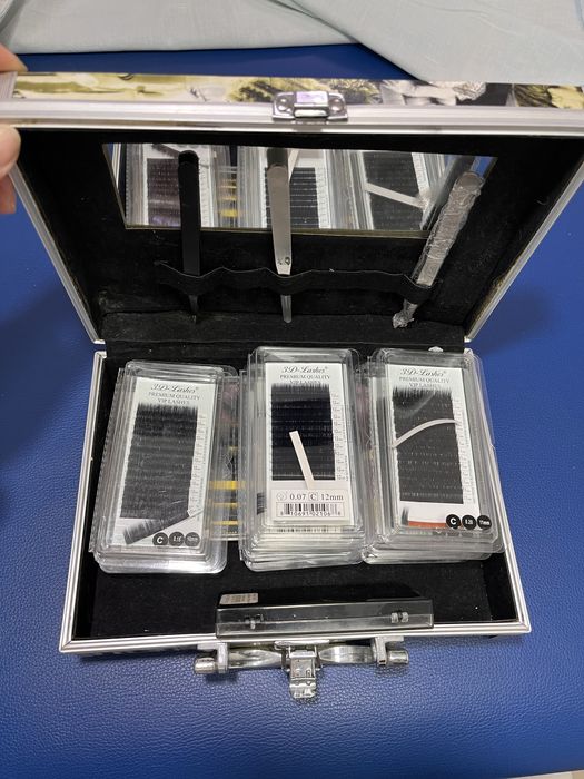 Ресницы для наращивания Набор в кейсе