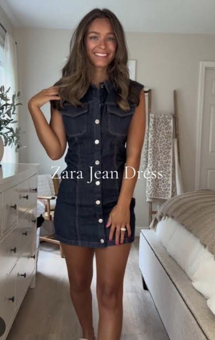 ZARA рокля деним