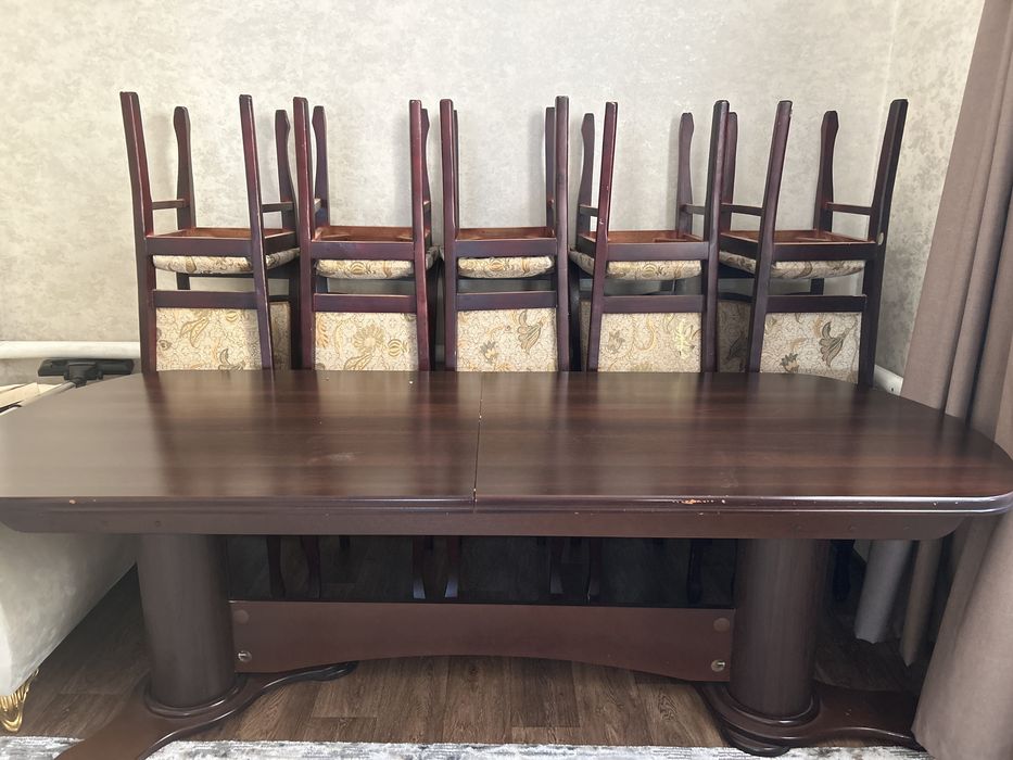 Продам стол со стульями(10 шт)
