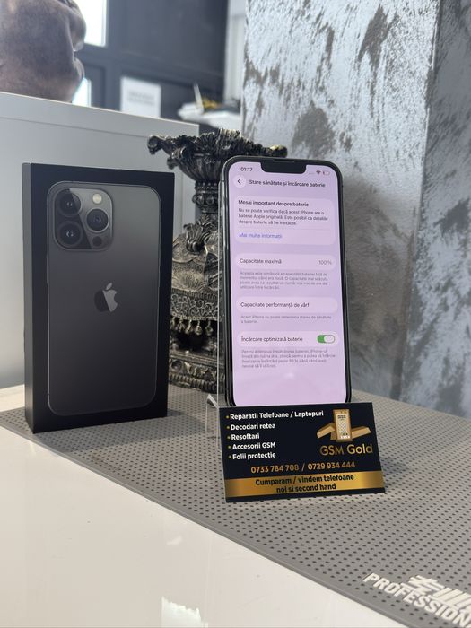 Vand iphone 13 pro de 256 gb baterie 100%