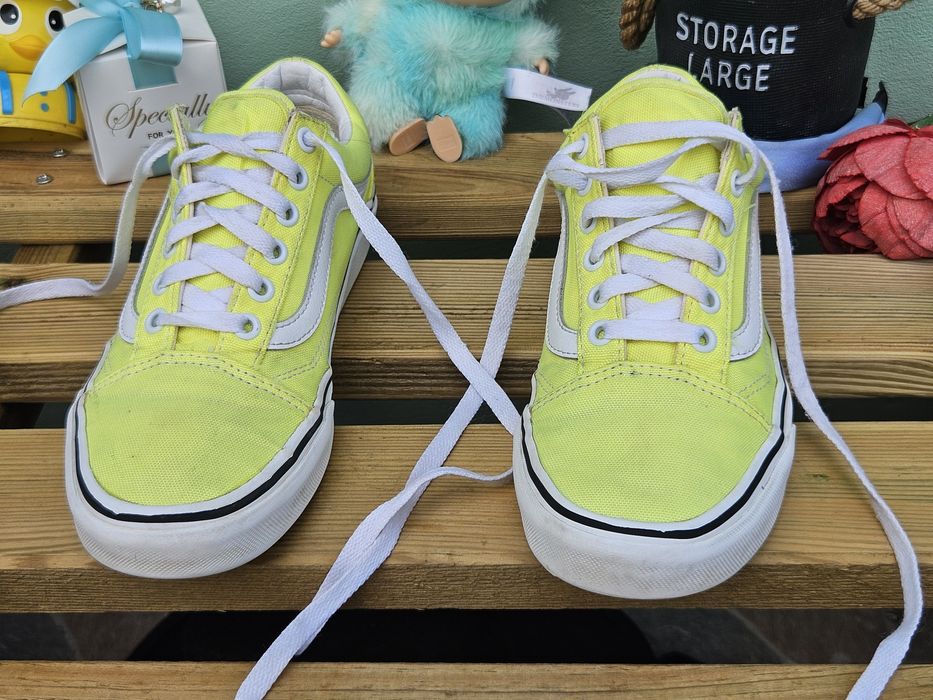 Vans кецове в неоново жълто N37