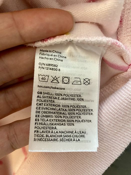 Cardigan din pluș Smiley World, H&M, marimea 122/128cm