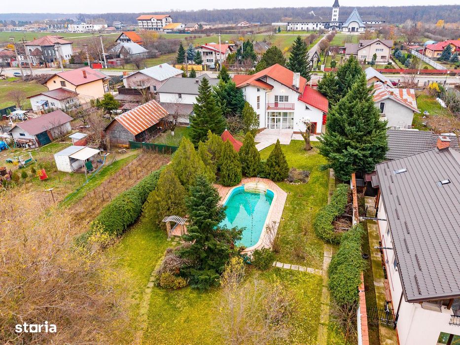 Vilă cu piscină și cabană, teren 2649 mp, Snagov - Ciofliceni