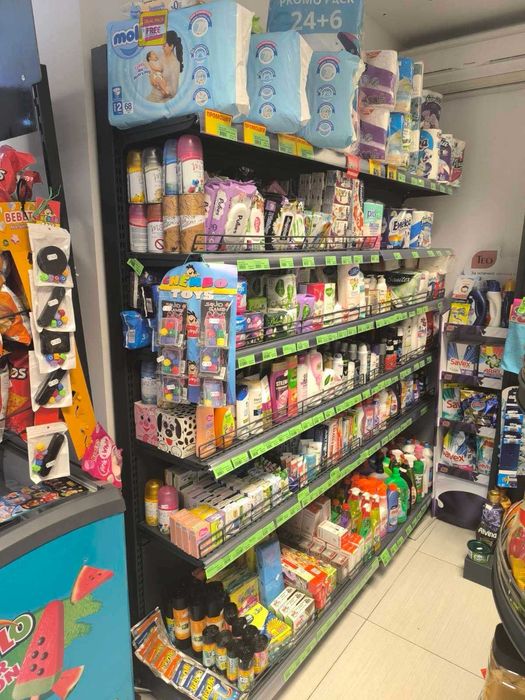 Стелажи за магазин/Търговско оборудване/Рафтове/Кошници/Колички/Каси