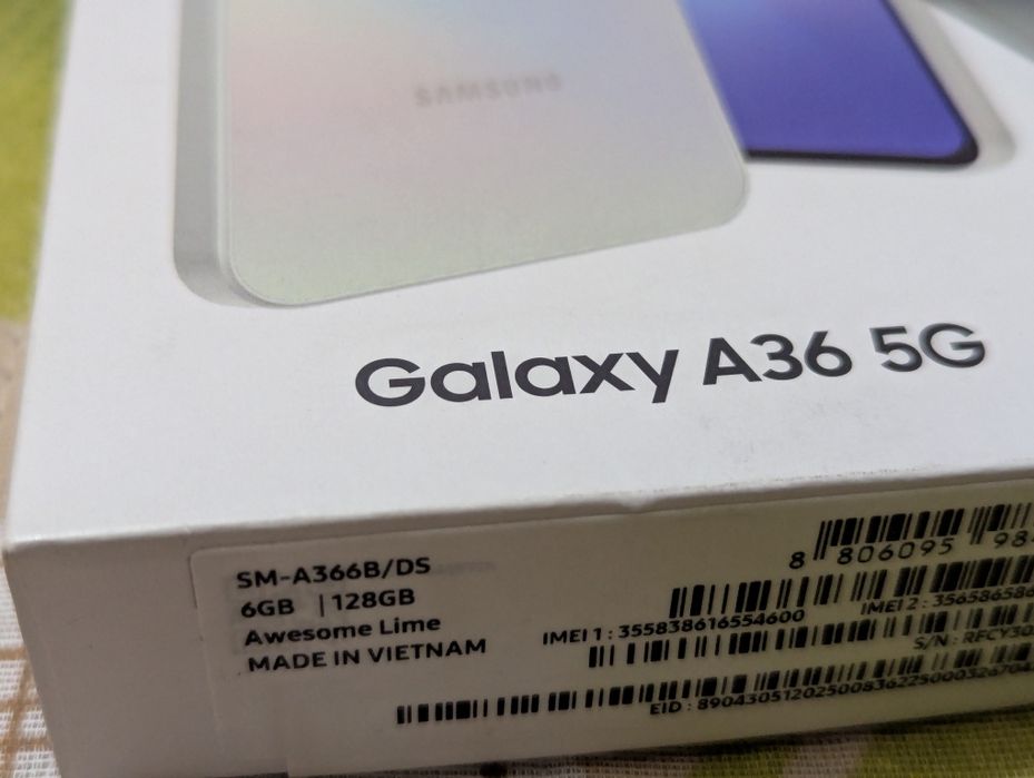 Samsung A36 5G 128gb , гаранция