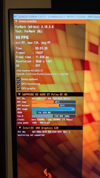 Placa video RX 6600 XT Sapphire, 8Gb DDR6 OC