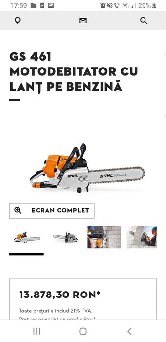 Drujbă de tăiat beton Stihl GS 461