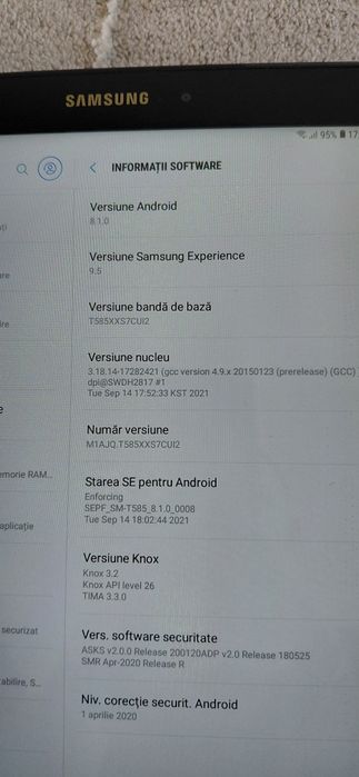 Tableta Samsung Tab A model SM T585 2GB/16GB sim 4G