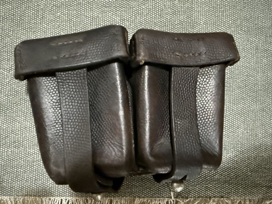 Port cartusiera din piele pt arma Kar 98