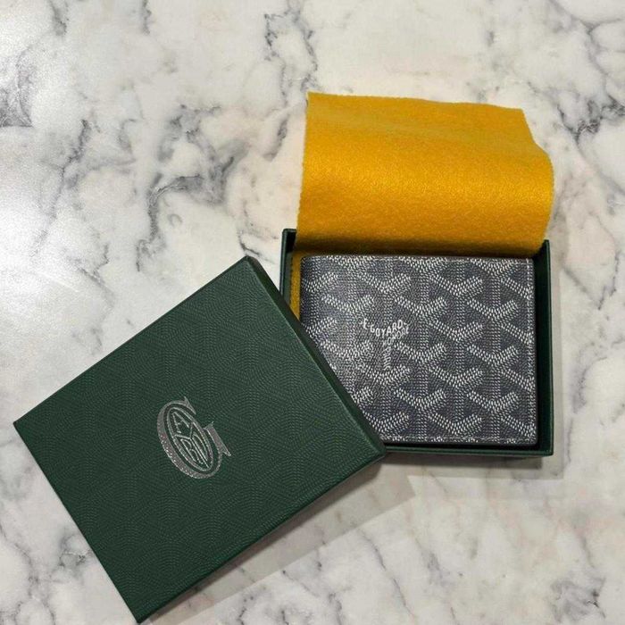 Portofel Goyard Victoire Negru, din Piele Texturată